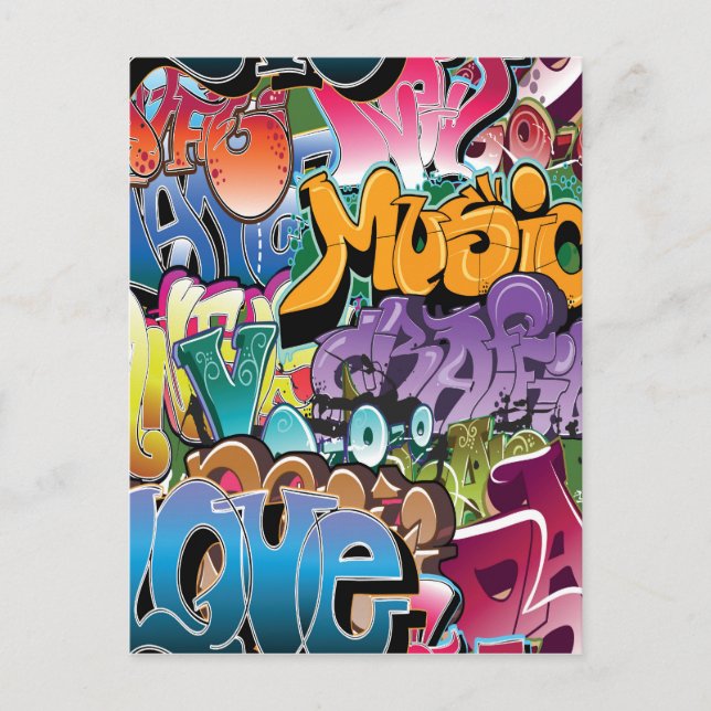 Love for Graffiti Postcard (Front)