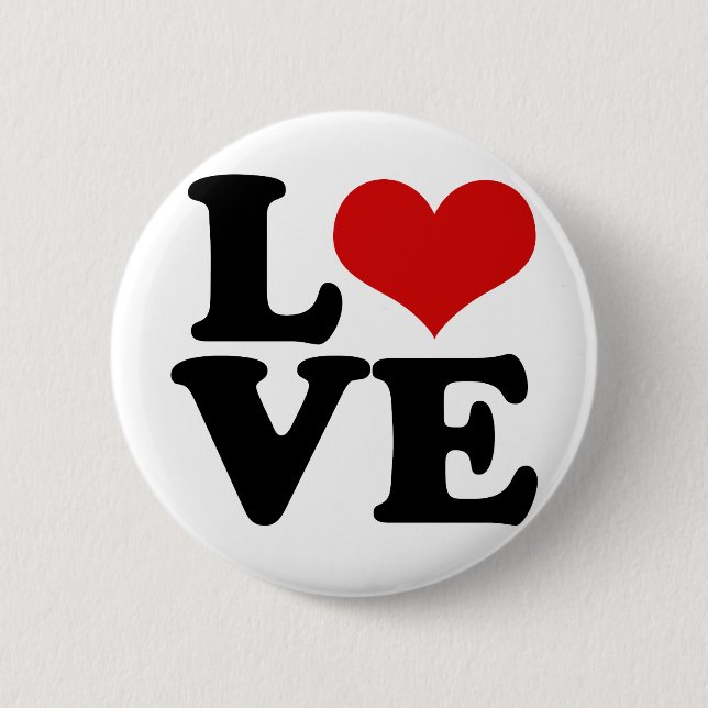 Love For Lovers and Valentines Day Design novelty Pinback Button (Front)