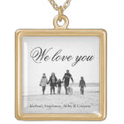 Love for Mom Family Photo Necklace