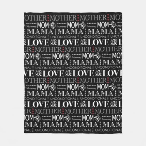 Love For Mom Mothers Day Fleece Blanket