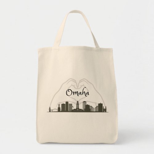 Love for Omaha NE Tote Bag