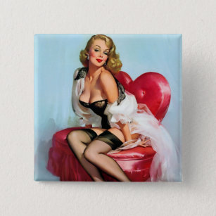 Love for pinups button