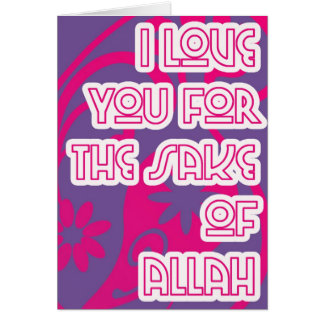 love for sake of Allah Cards