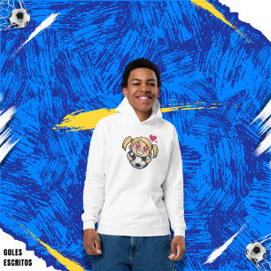 Love for soccer kawaii anime design hoodie