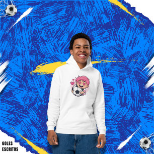 Love for soccer kawaii anime design hoodie