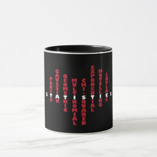 Love for statistics in my heart (dark) mug