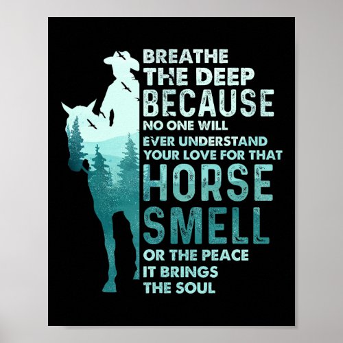 Love For That Horse Smell - Equestrian Horseback R Poster