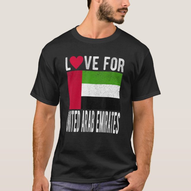 Love for United Arab Emirates T-Shirt (Front)