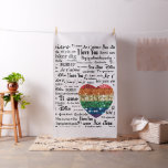 Love foreign languages fabric