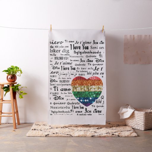 Love foreign languages fabric