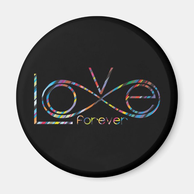 Love forever infinity fulcolor magnet (Front)