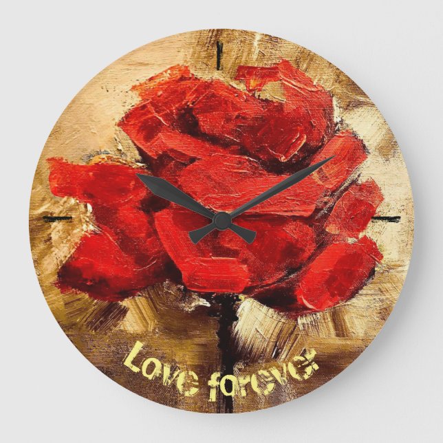Love forever large clock (Front)