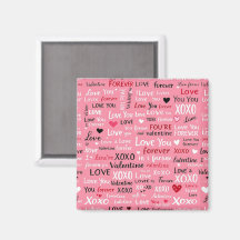 Love Forever - Valentine's Day Typography Pattern