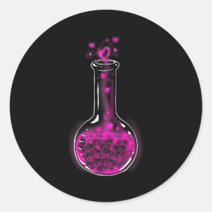 Love Formula Cats Lovers Cat Lab Lady Valentines Classic Round Sticker