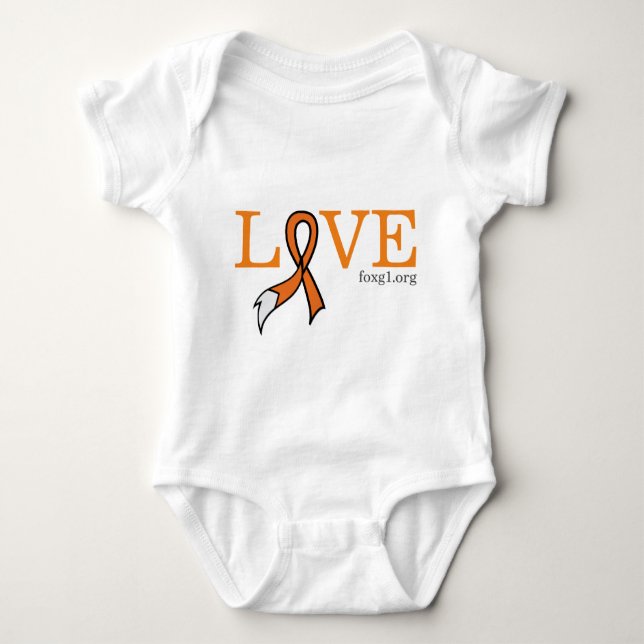 Love FOXG1 baby shirt (Front)