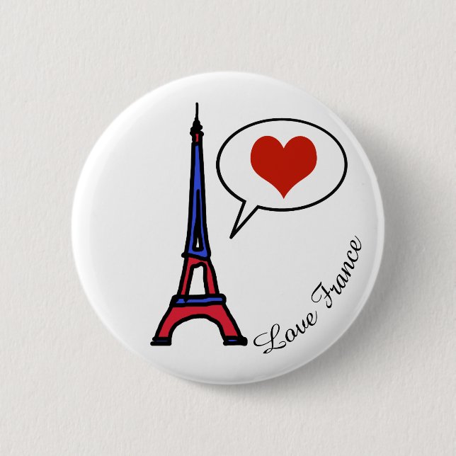 love France Pinback Button (Front)