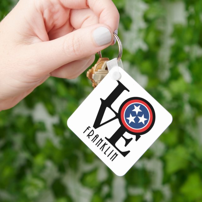 LOVE Franklin Tennessee  Keychain (Hand)