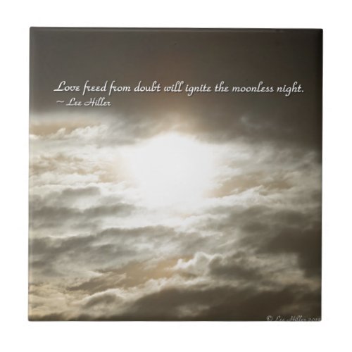 Love Freed From Doubt Will Ceramic Tile