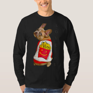 Love French Bulldog Frenchie Mom Dad Dog Puppy Pe T-Shirt