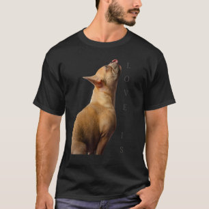 Love French Bulldog Frenchie Mom Dad Dog Puppy Pe T-Shirt