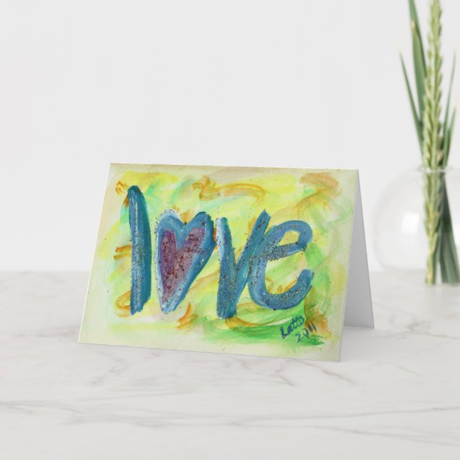 Love Fresh Spring Greeting Card or Note Cards (Front)