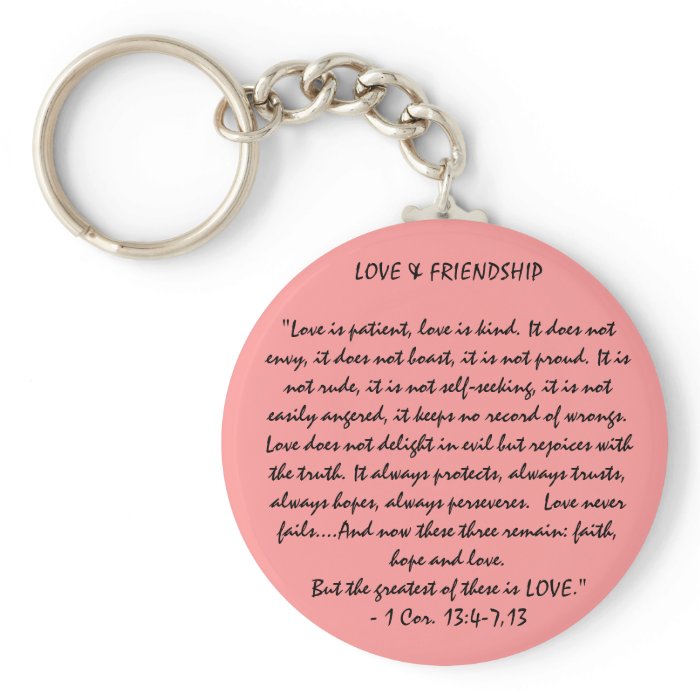 Love & Friendship Key Chains