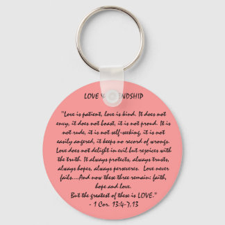 Love & Friendship Keychain