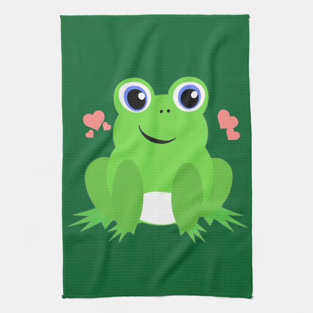 Love Frog Kitchen Towel (Vertical)