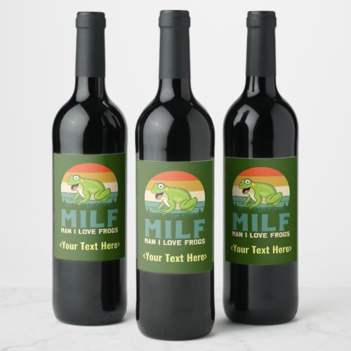 Love Frogs Bottle Labels