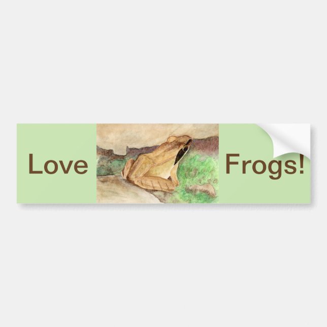 Love Frogs! Bumper Sticker (Front)