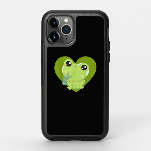 Love Frogs  Cute Kawaii Frog Heart Gifts OtterBox Symmetry iPhone 11 Pro Case