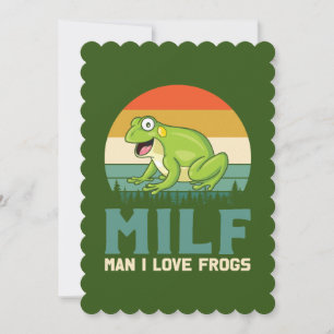 Love Frogs Flat Greeting Card