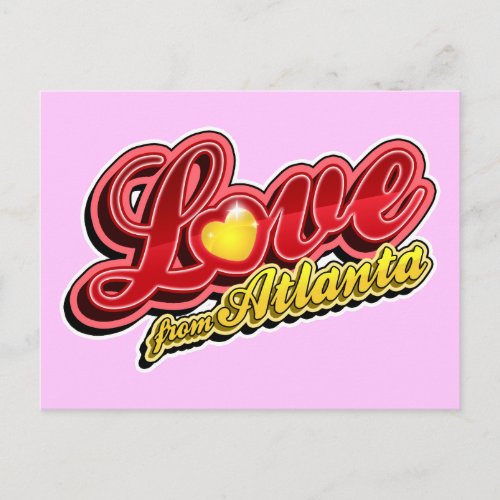 Love From Atlanta Postcard