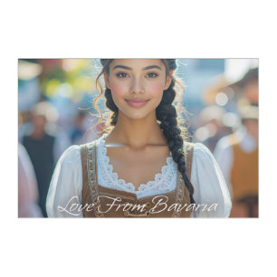 LOVE FROM BAVARIA - Beautiful Bavarian Girl Acrylic Print