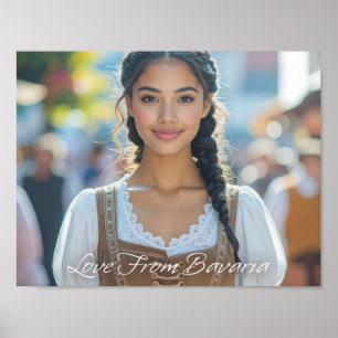 LOVE FROM BAVARIA - Beautiful Bavarian Girl Poster