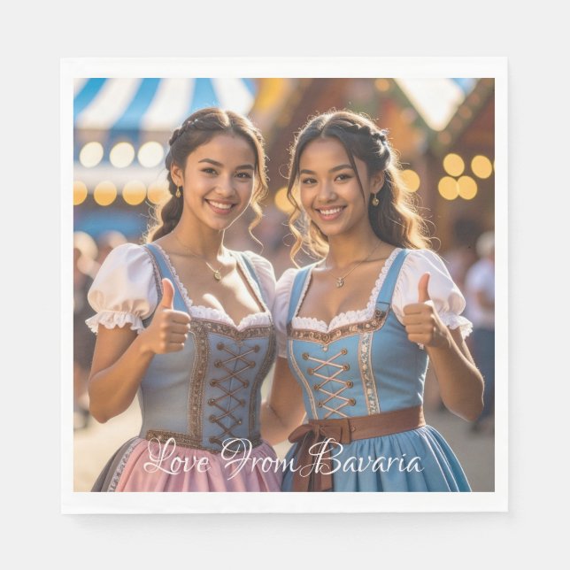 LOVE FROM BAVARIA NAPKINS (Front)