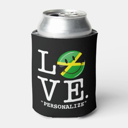 Love from Jamaica Smiling Flag Can Cooler