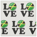 Love from Jamaica Smiling Flag Fabric