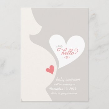 Love From Mommy's Tummy Pregnancy Announcement by fatfatin_design at Zazzle