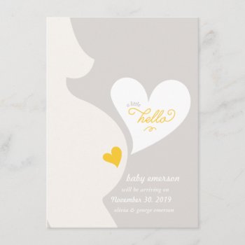Love From Mommy's Tummy Pregnancy Announcement by fatfatin_design at Zazzle
