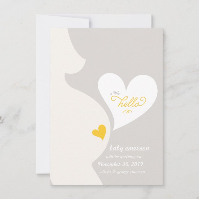 Love From Mommy's Tummy Pregnancy Announcement (Front)