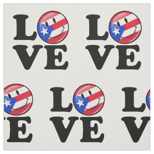 Love From Puerto Rico Fabric