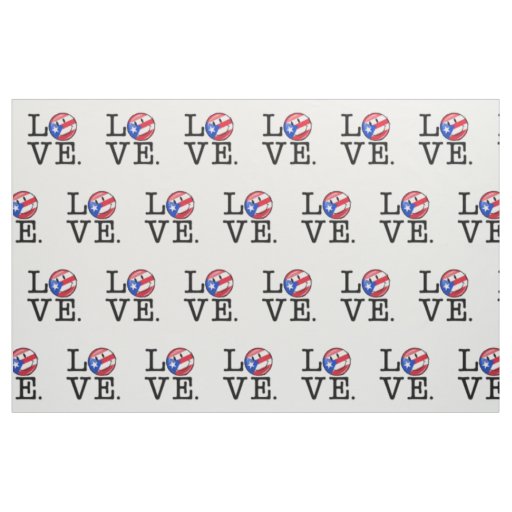 Love From Puerto Rico Fabric