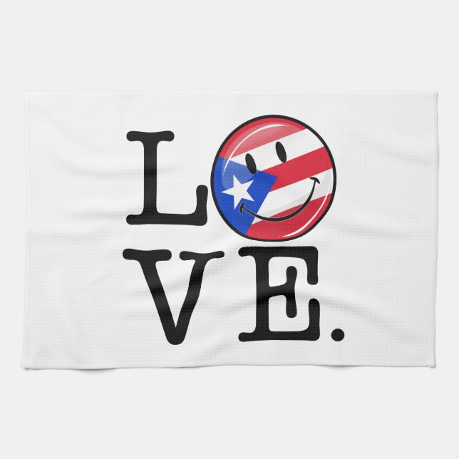 Love From Puerto Rico Towel (Horizontal)
