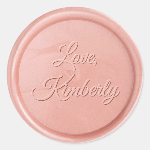 Love From Rose Wax Seal Sticker