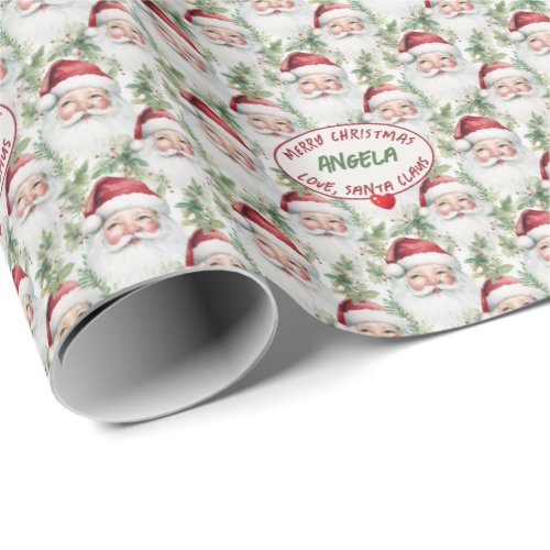 Love from Santa Claus Kids Wrapping Paper