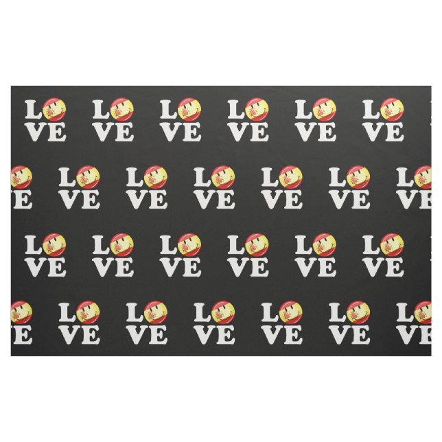 Love From Spain Smiling Flag Fabric (Fat Quarter)
