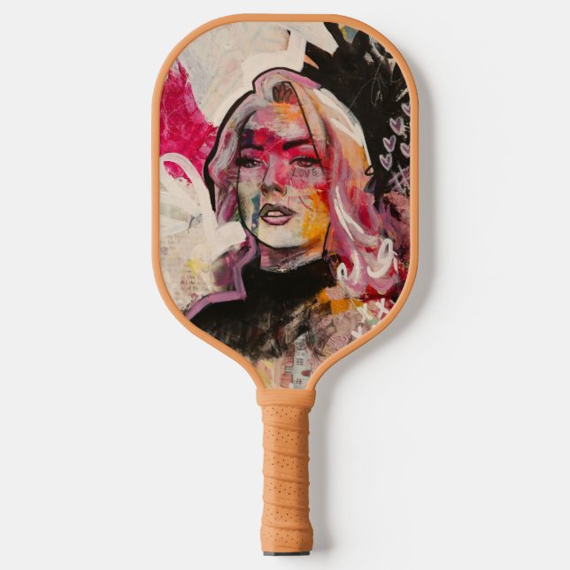 Love from Within Monogram Initial  Pickleball Paddle (Front)