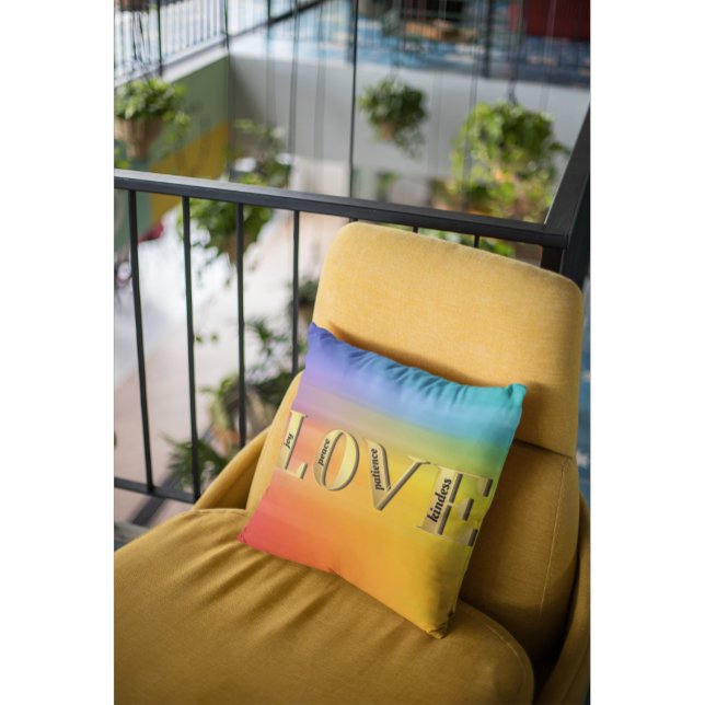 LOVE-Fruits of God's Spirit Christain Faith Throw Pillow (Creator Uploaded)