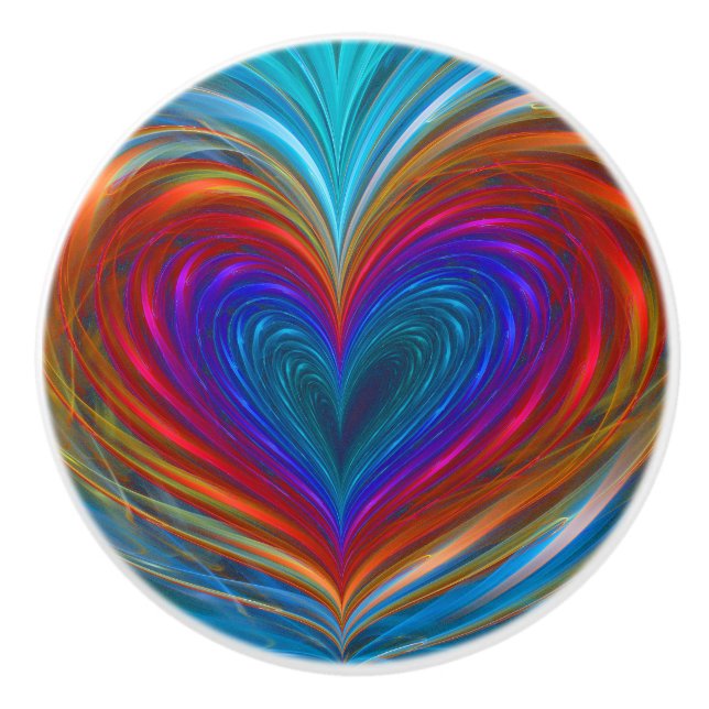 Love Full Of Color Ceramic Knob (Front)